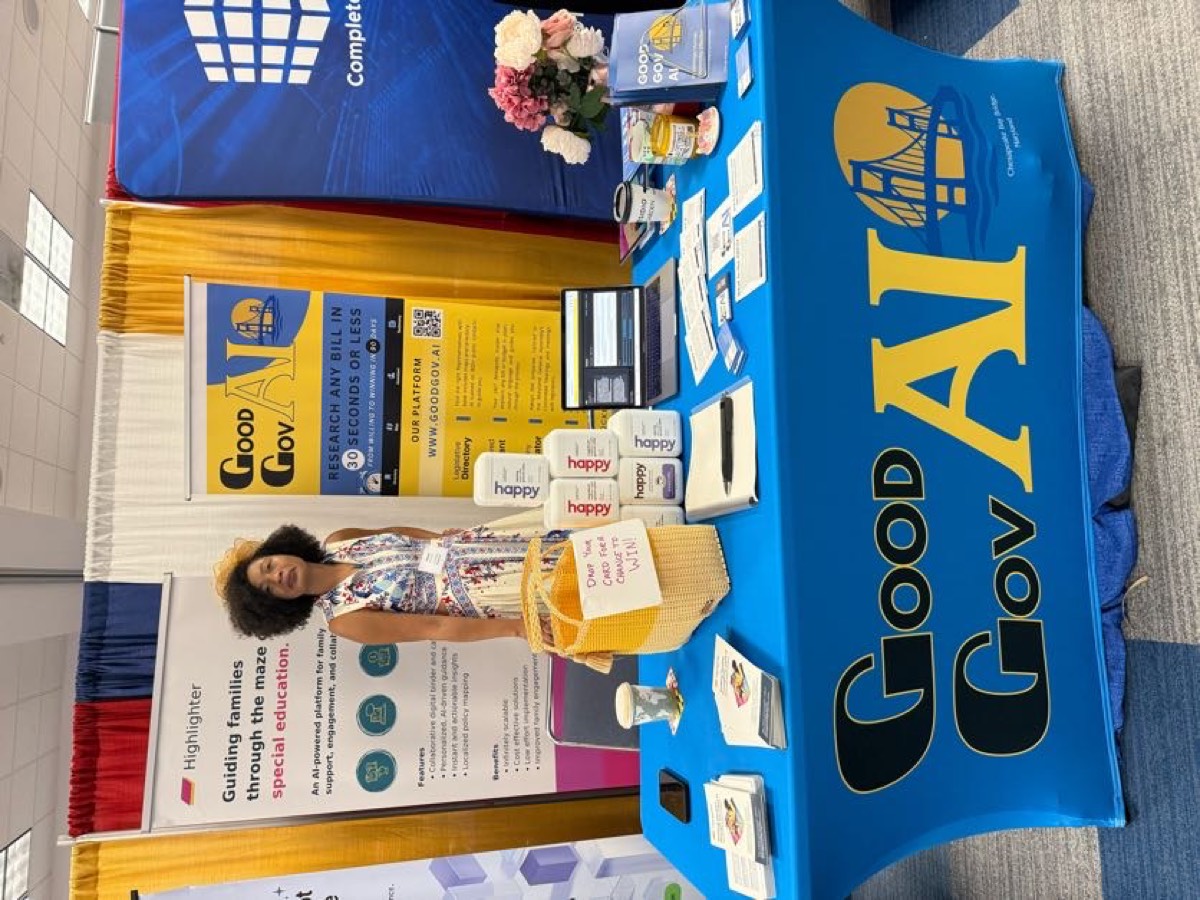 Good Gov AI expo booth display